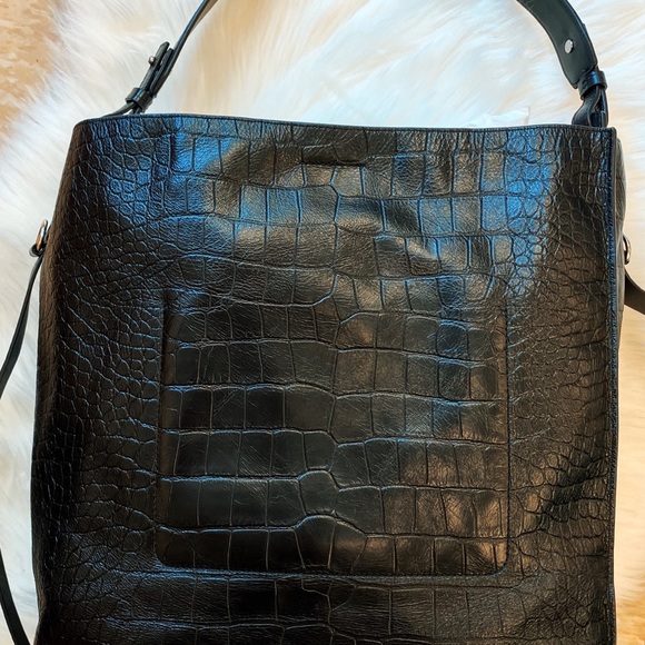 AllSaints Black Polly N/S Tote - Picture 9 of 16
